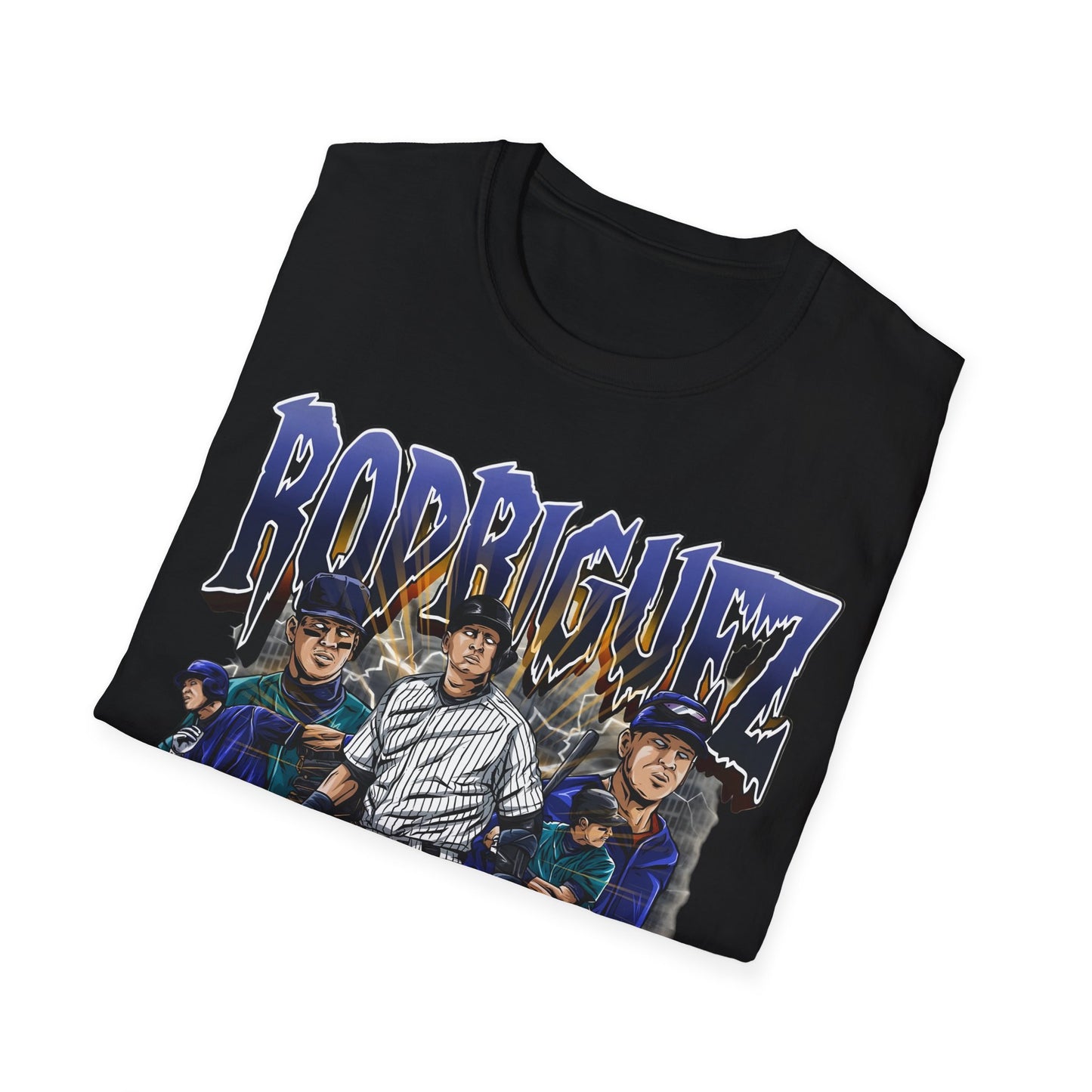 BASEBALL LEGENDS RODRIGUEZ Unisex Softstyle T-Shirt