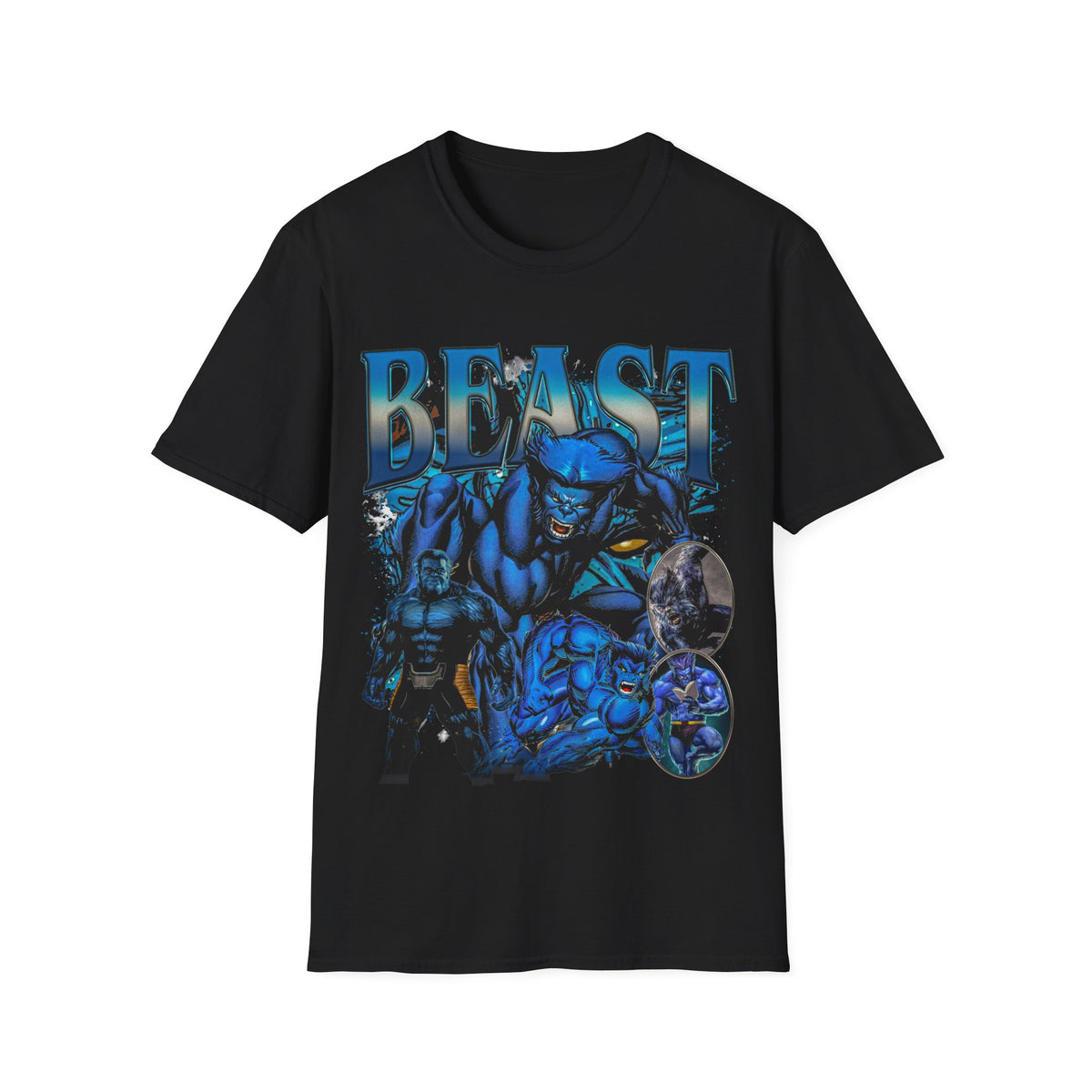 Vintage 90s Superheroes Bootleg Style T-Shirt, BEAST Graphic Tee, Retro Superheroes Shirt Unisex Graphic Tee