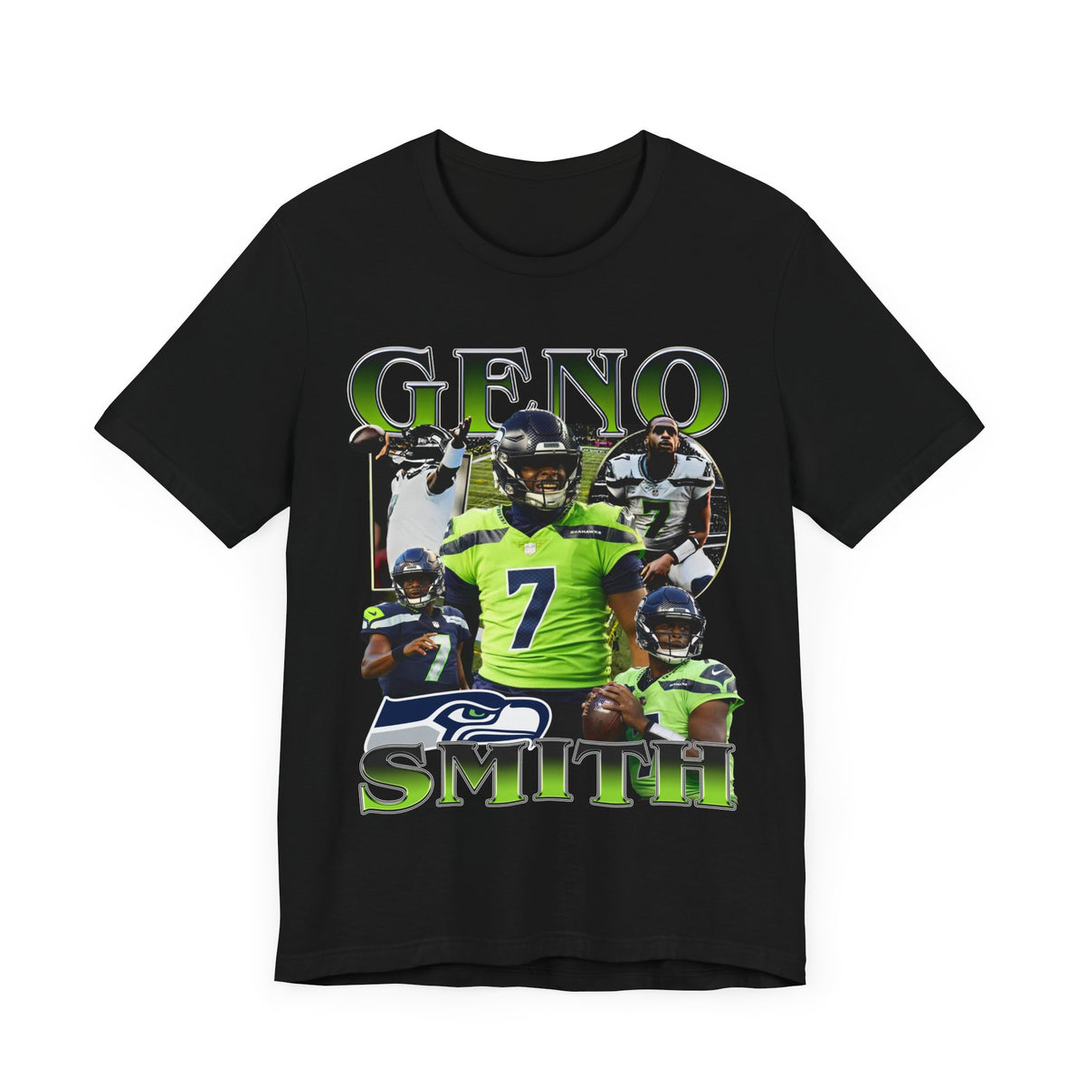 Vintage 90s Football Bootleg Style TShirt GENO SMITH Unisex Graphic Tee Shirt