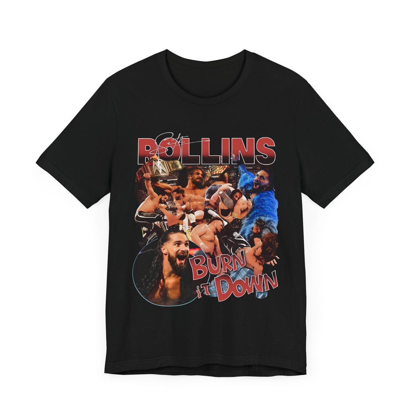 Vintage 90s Fighter Bootleg Style TShirt SETH ROLLINS Unisex Graphic Tee