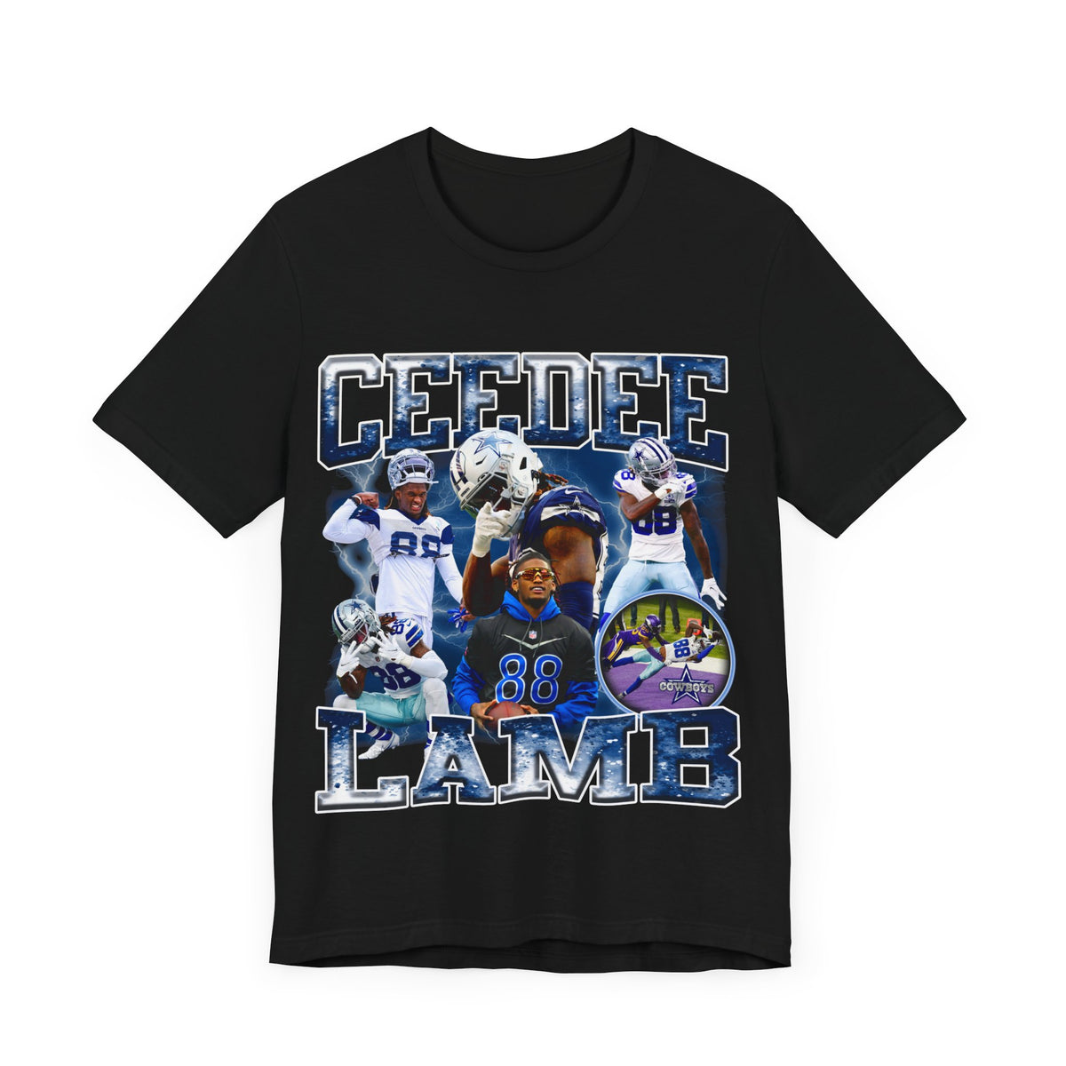 Vintage 90s Football Bootleg Style T-Shirt CEEDEE LAMB Unisex Graphic Tee Shirt