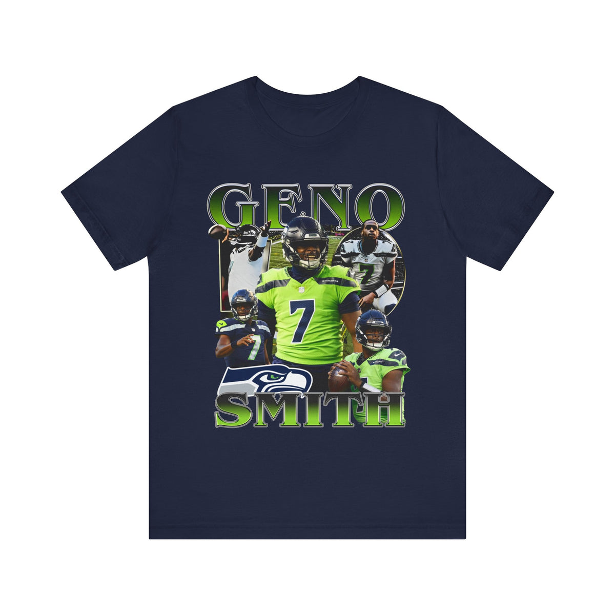 Vintage 90s Football Bootleg Style TShirt GENO SMITH Unisex Graphic Tee Shirt