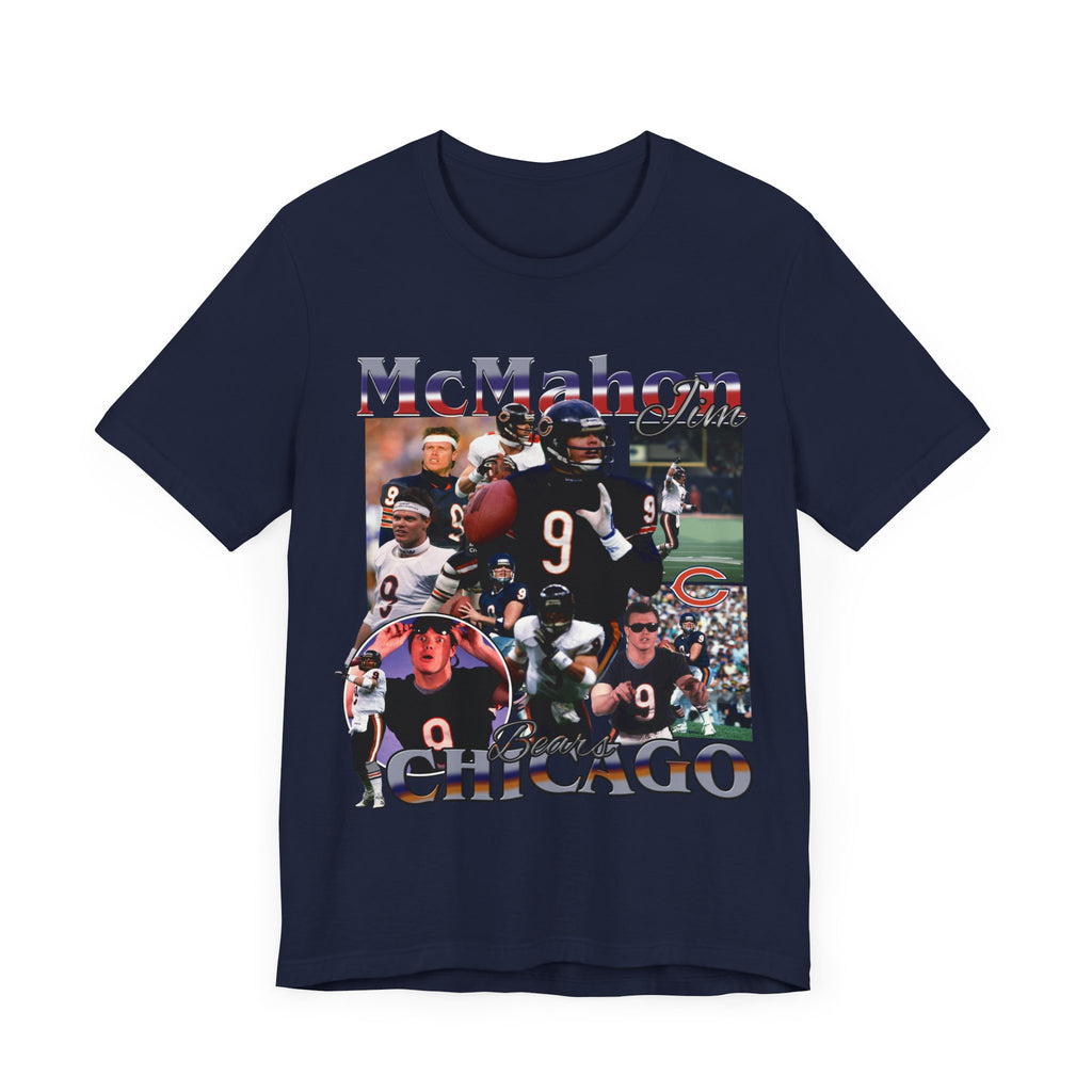 Vintage 90s Football Bootleg Style TShirt JIM MCMAHON Unisex Graphic Tee Shirt