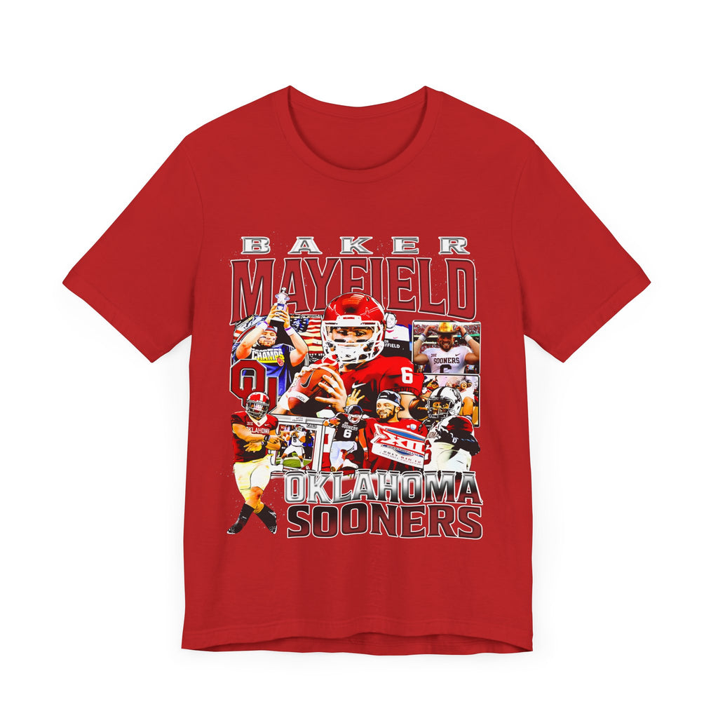 Vintage 90s Football Bootleg Style TShirt BAKER MAYFIELD Unisex Graphic Tee