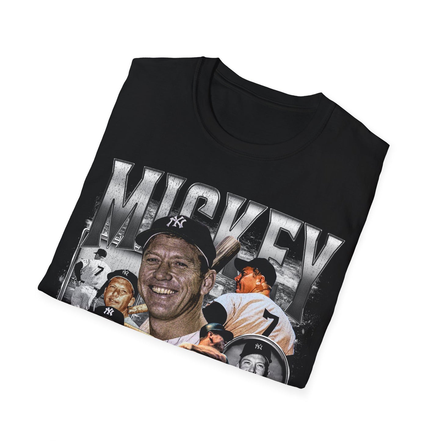 Vintage 90s Baseball Bootleg Style T-Shirt, MICKEY MANTLE Retro Baseball Shirt Unisex Graphic Tee