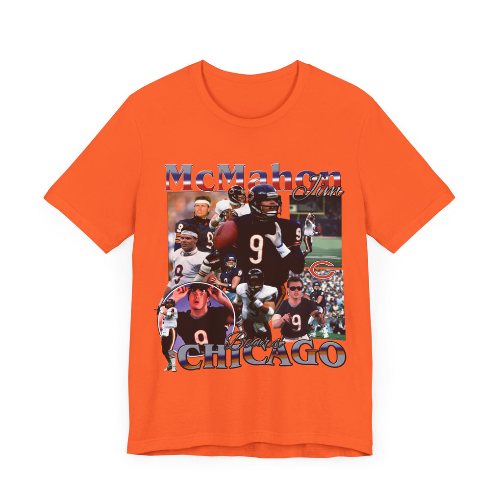 Vintage 90s Football Bootleg Style TShirt JIM MCMAHON Unisex Graphic Tee Shirt