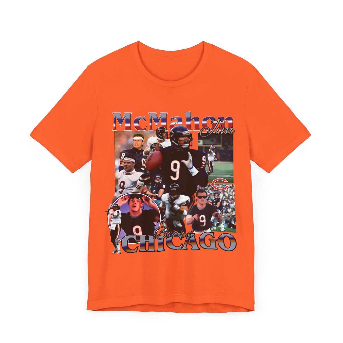Vintage 90s Football Bootleg Style TShirt JIM MCMAHON Unisex Graphic Tee Shirt