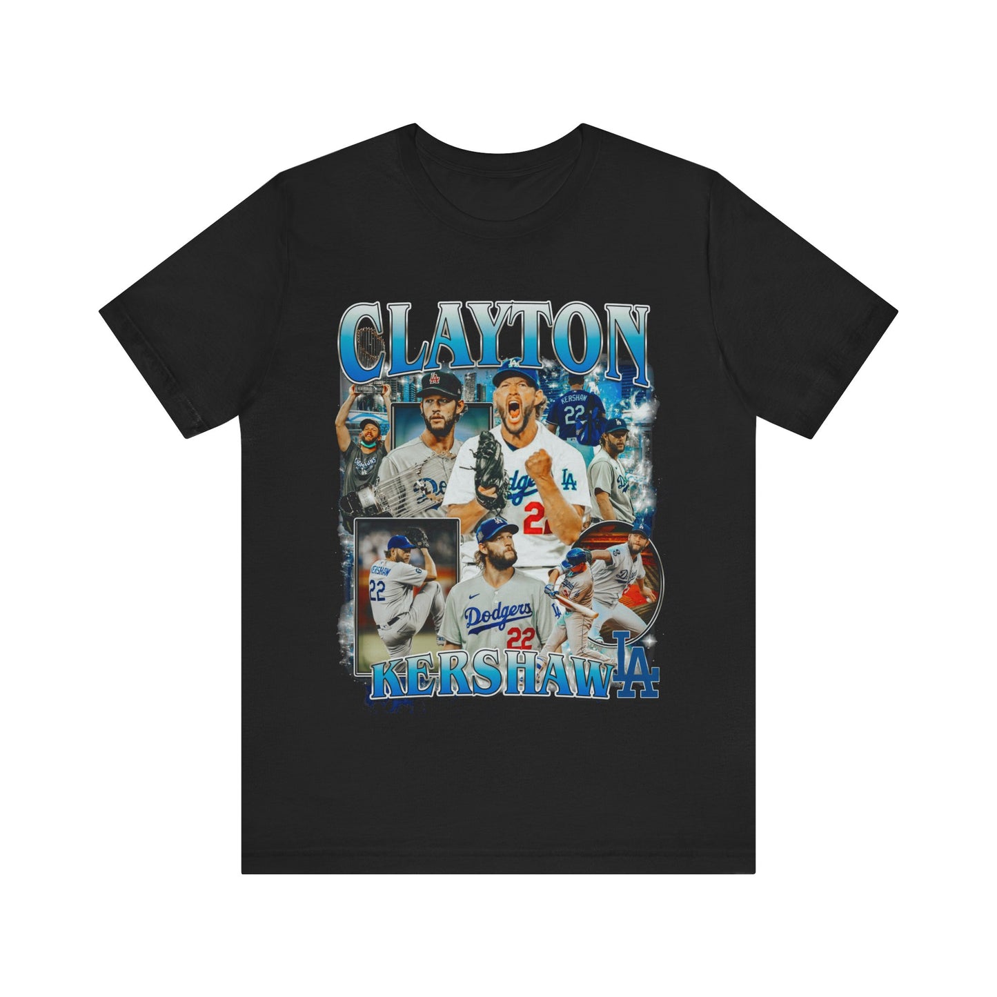 Vintage 90s Baseball Bootleg Style T-Shirt CLAYTON KERSHAW Unisex Graphic Tee