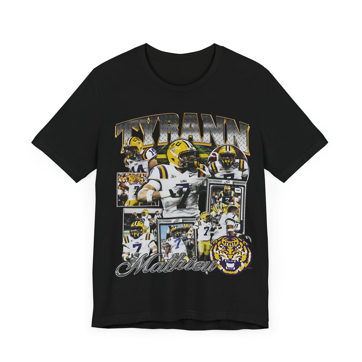 Vintage 90s Football Bootleg Style T-Shirt TYRANN MATHIEU Unisex Graphic Tee