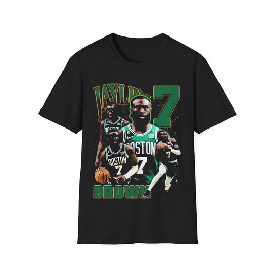 Vintage 90s Basketball Bootleg Style T-Shirt, JAYLEN BROWN Retro Basketball Shirt Unisex Graphic Tee