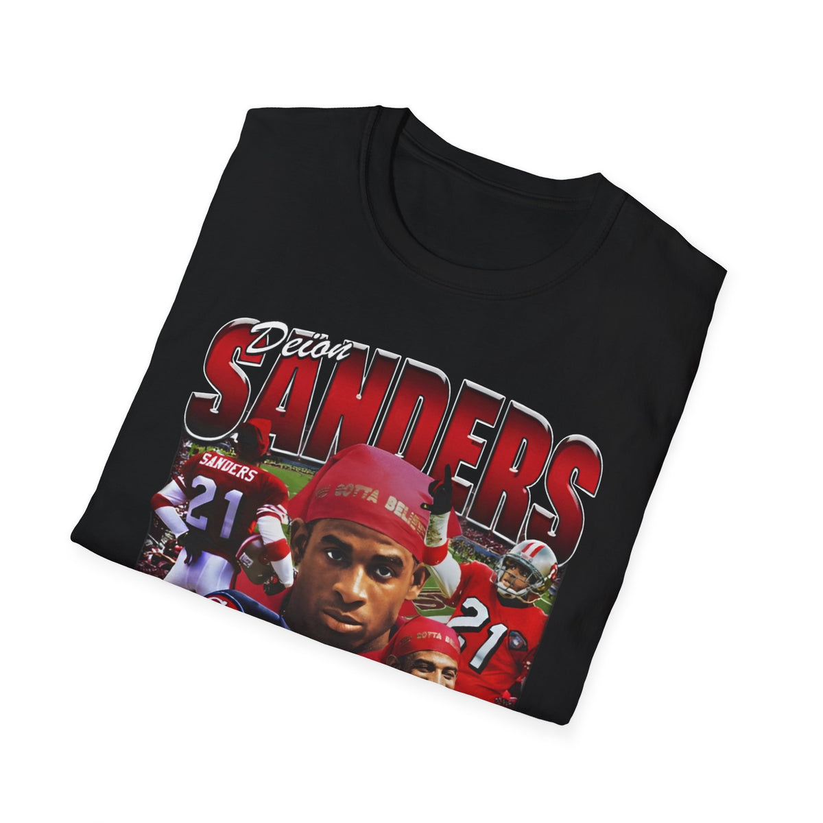 Vintage 90s Football Bootleg Style T-Shirt, DEION SANDERS 49ER Vintage Graphic Tee, Retro Football Shirt Unisex Graphic Tee Shirt