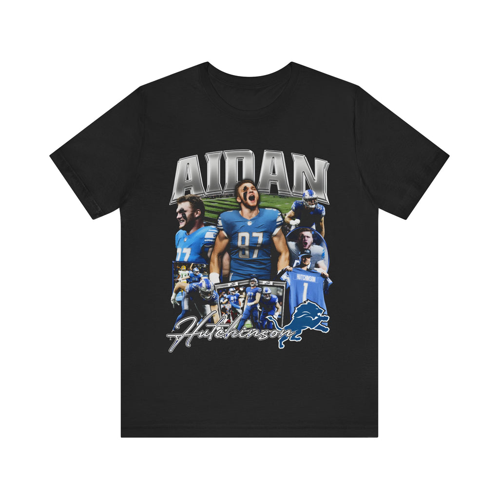 Vintage 90s Football Bootleg Style T-Shirt AIDAN HUTCHINSON Unisex Graphic Tee