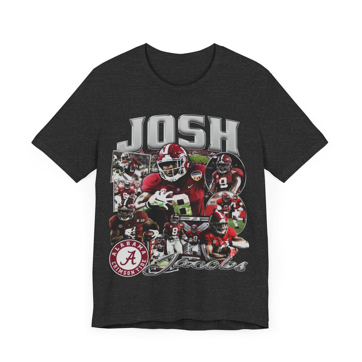 Vintage 90s Football Bootleg Style TShirt JOSH JACOBS 90s Unisex Graphic Tee