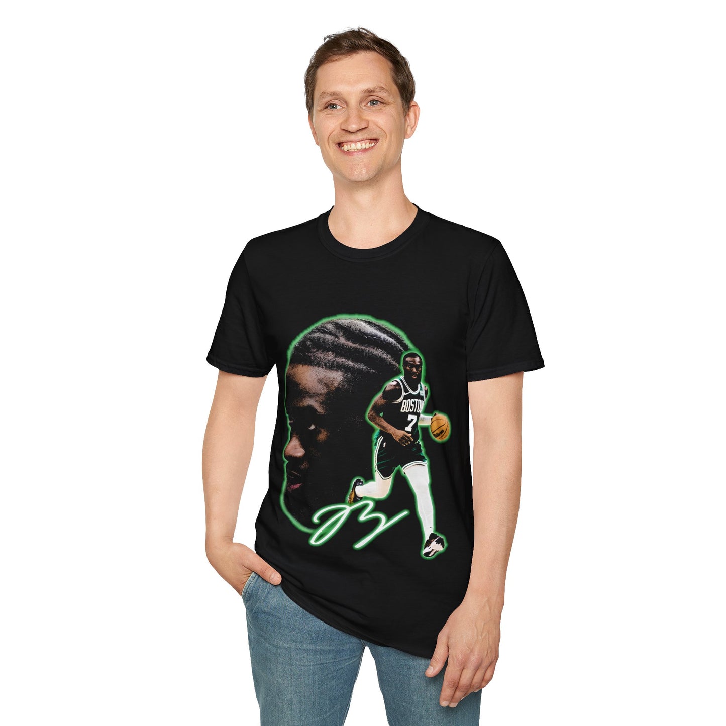 Vintage 90s Basketball Bootleg Style T-Shirt, JAYLEN BROWN BIG FACE Retro Basketball Shirt Unisex Graphic Tee