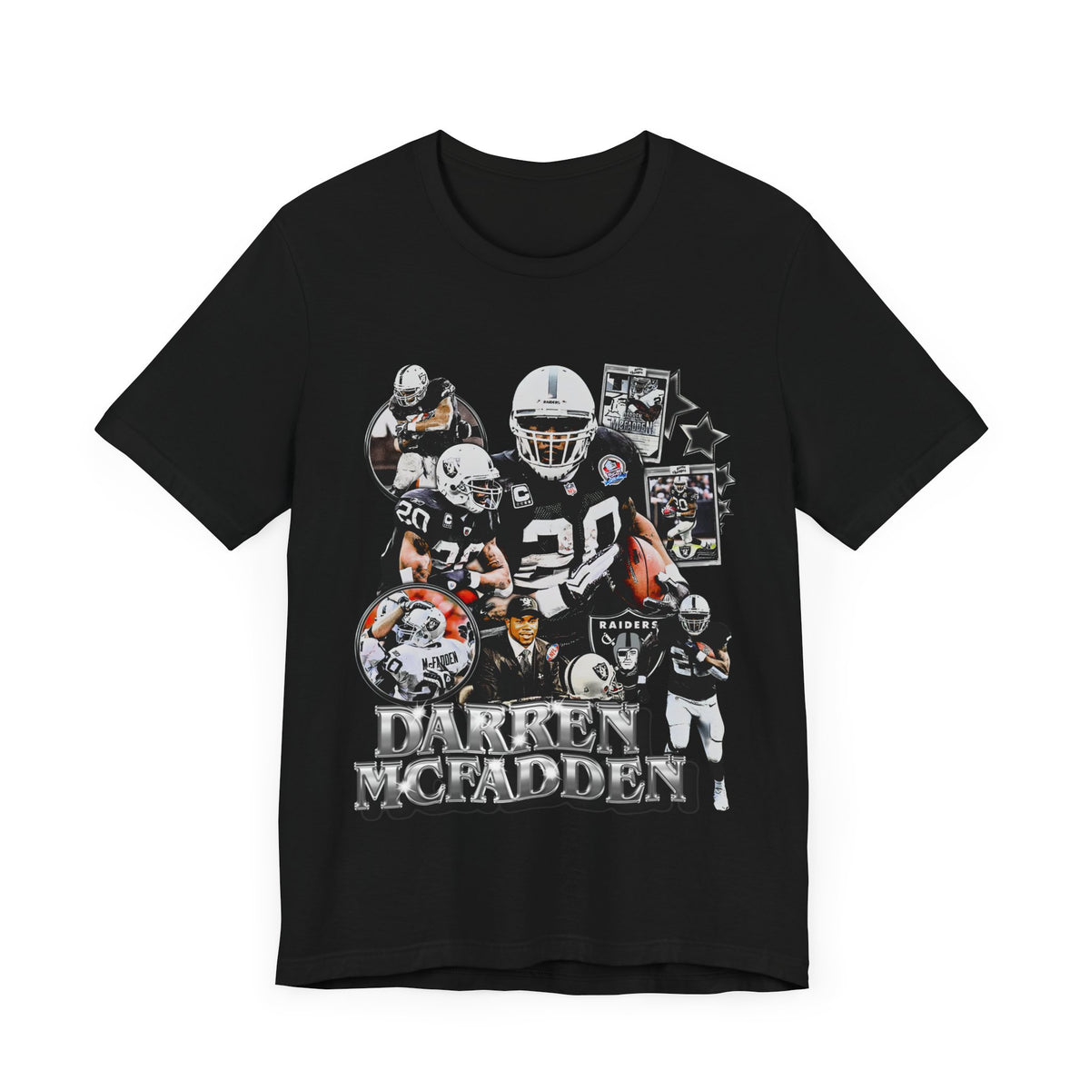 Vintage 90s Football Bootleg Style T-Shirt DARREN MCFADDEN Unisex Graphic Tee