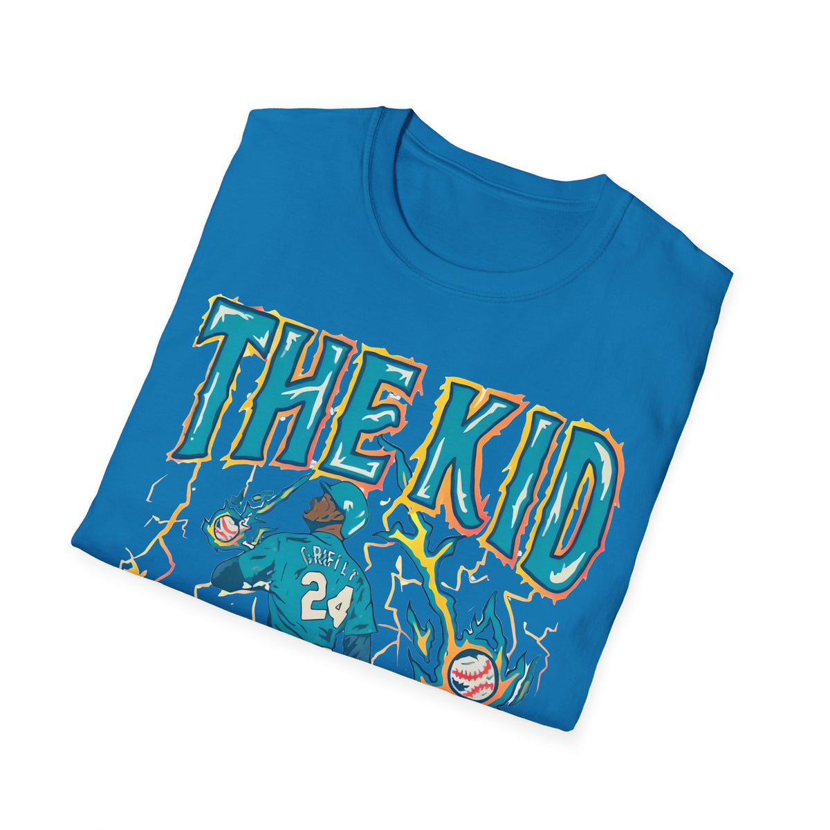 Vintage 90s Baseball Bootleg Style T-Shirt, KEN GRIFFEY JR THE KID Retro Baseball Shirt Unisex Graphic Tee