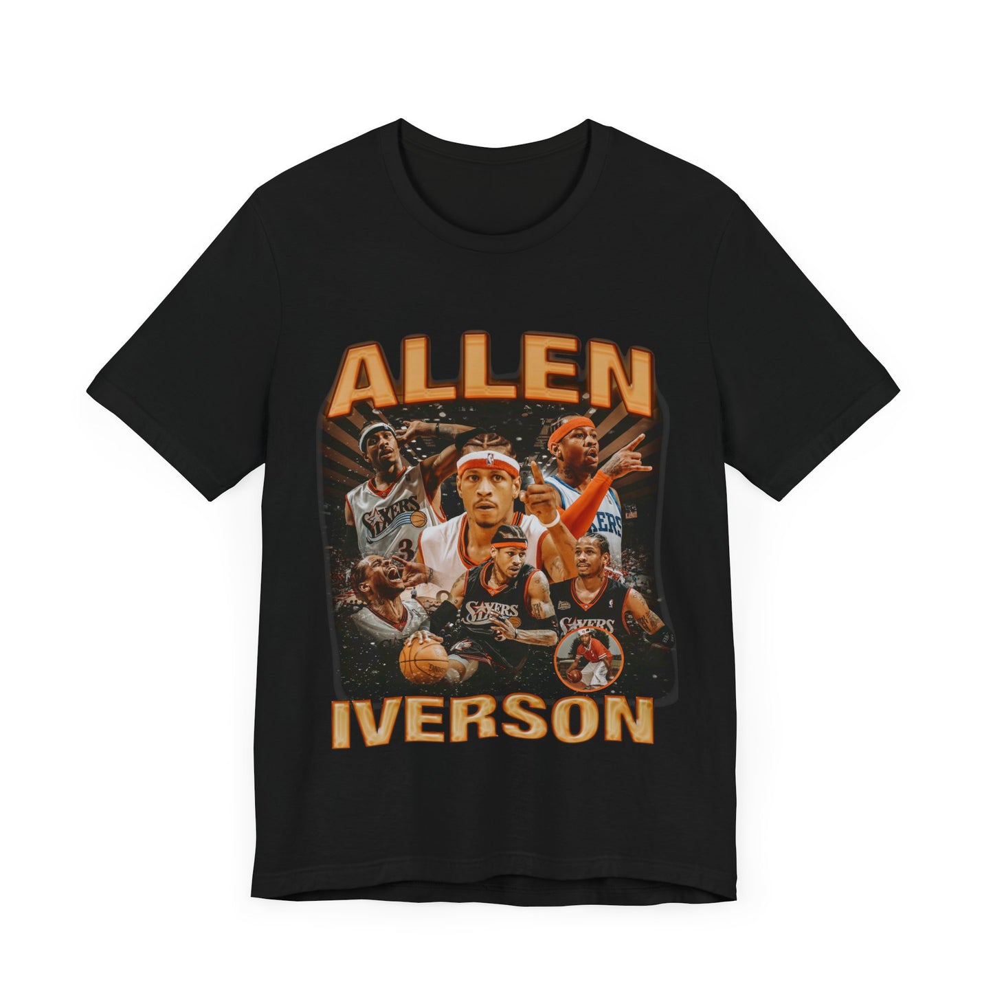 Vintage 90s Basketball Bootleg Style T-Shirt, ALLEN IVERSON 76 Unisex Tee