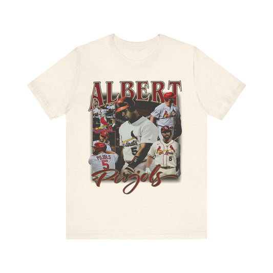 Vintage 90s Baseball Bootleg Style T-Shirt ALBERT PUJOLS Unisex Graphic Tee