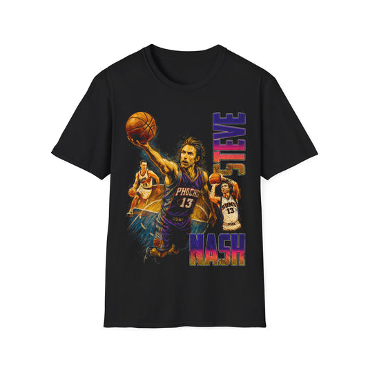 Vintage 90s Basketball Bootleg Style T-Shirt, NASH Retro Basketball Shirt Unisex Graphic Tee
