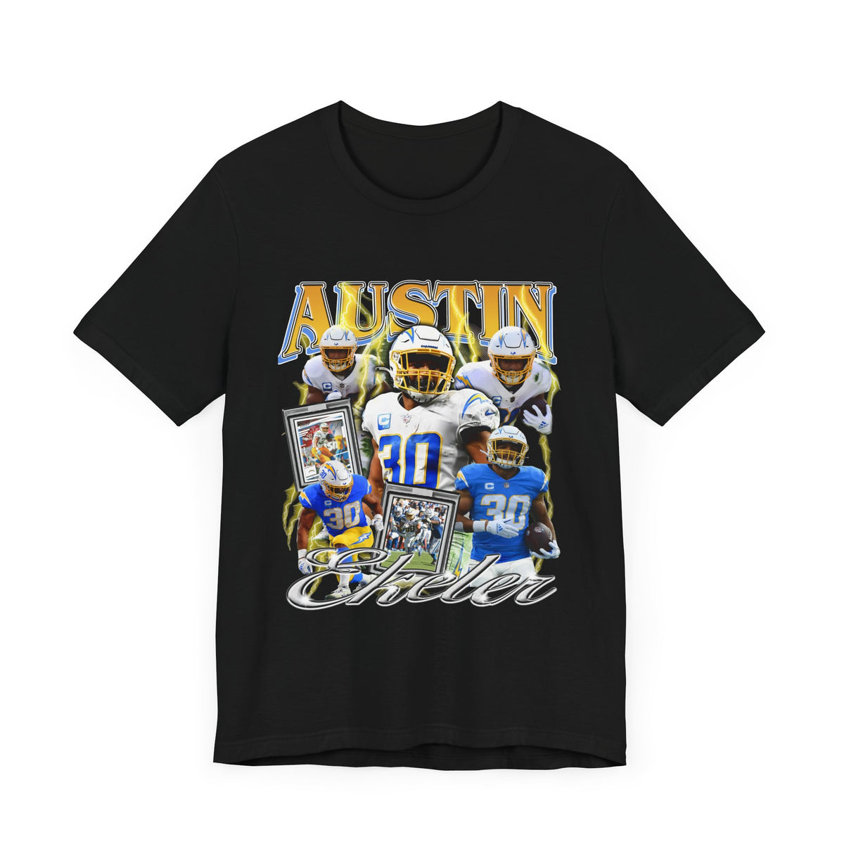Vintage 90s Football Bootleg Style T-Shirt, AUSTIN EKELER Unisex Tee Shirt