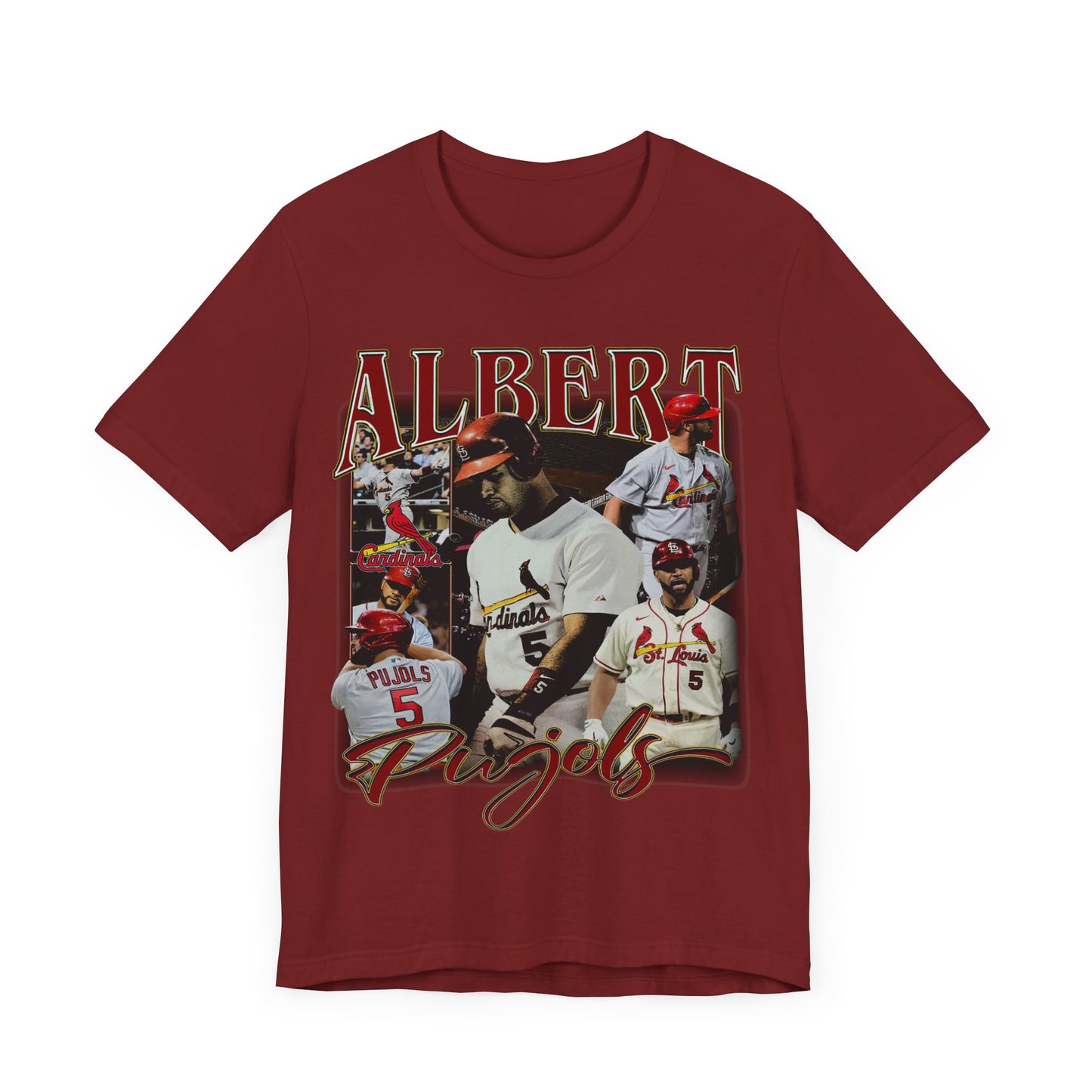 Vintage 90s Baseball Bootleg Style T-Shirt ALBERT PUJOLS Unisex Graphic Tee