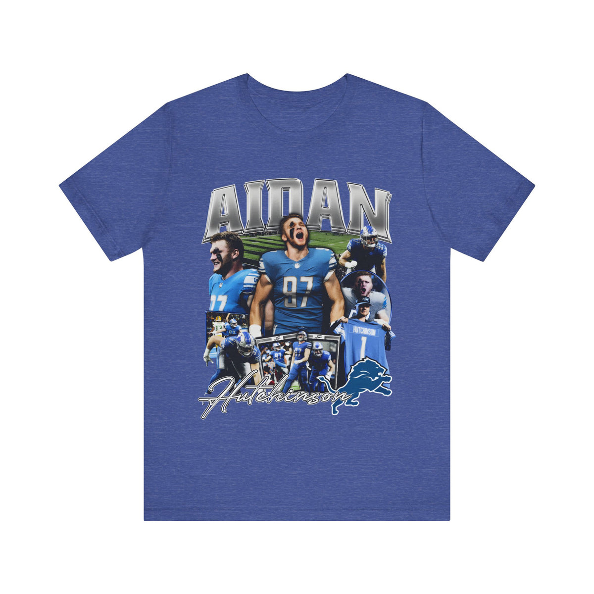 Vintage 90s Football Bootleg Style T-Shirt AIDAN HUTCHINSON Unisex Graphic Tee