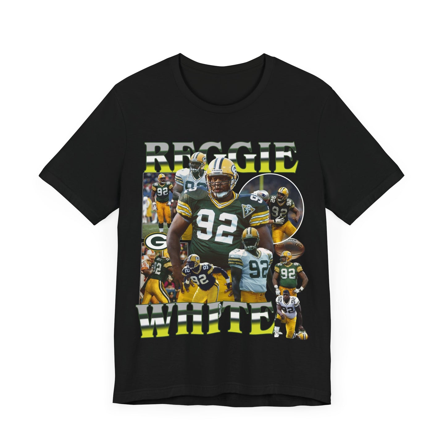 Vintage 90s Football Bootleg Style T-Shirt REGGIE WHITE Unisex Graphic Tee Shirt