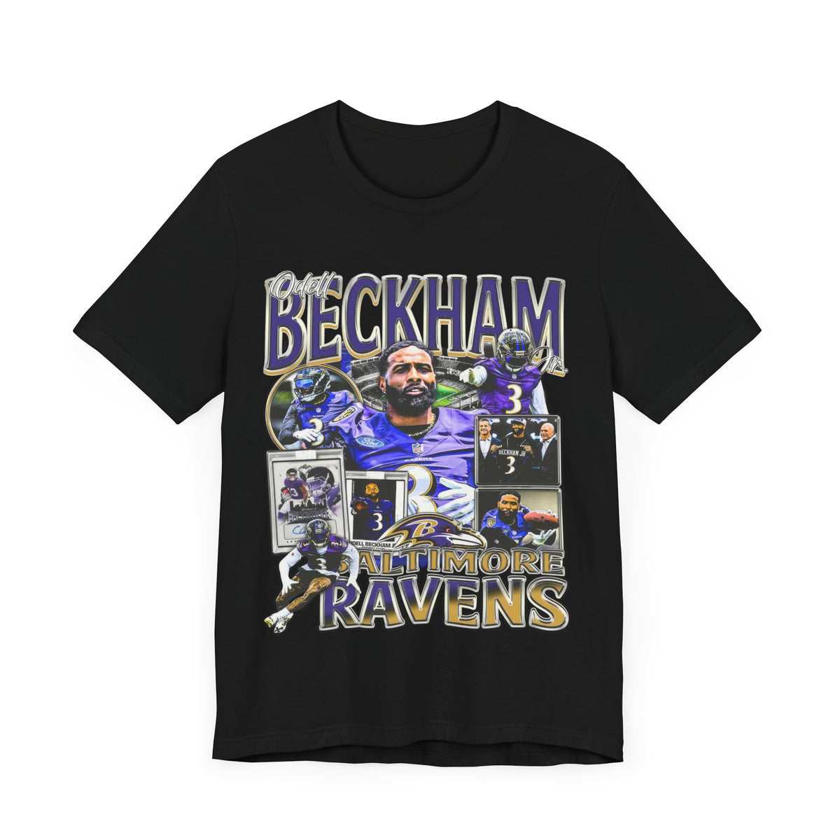 Vintage 90s Football Bootleg Style T-Shirt ODELL BECKHAM Jr Unisex Graphic Tee