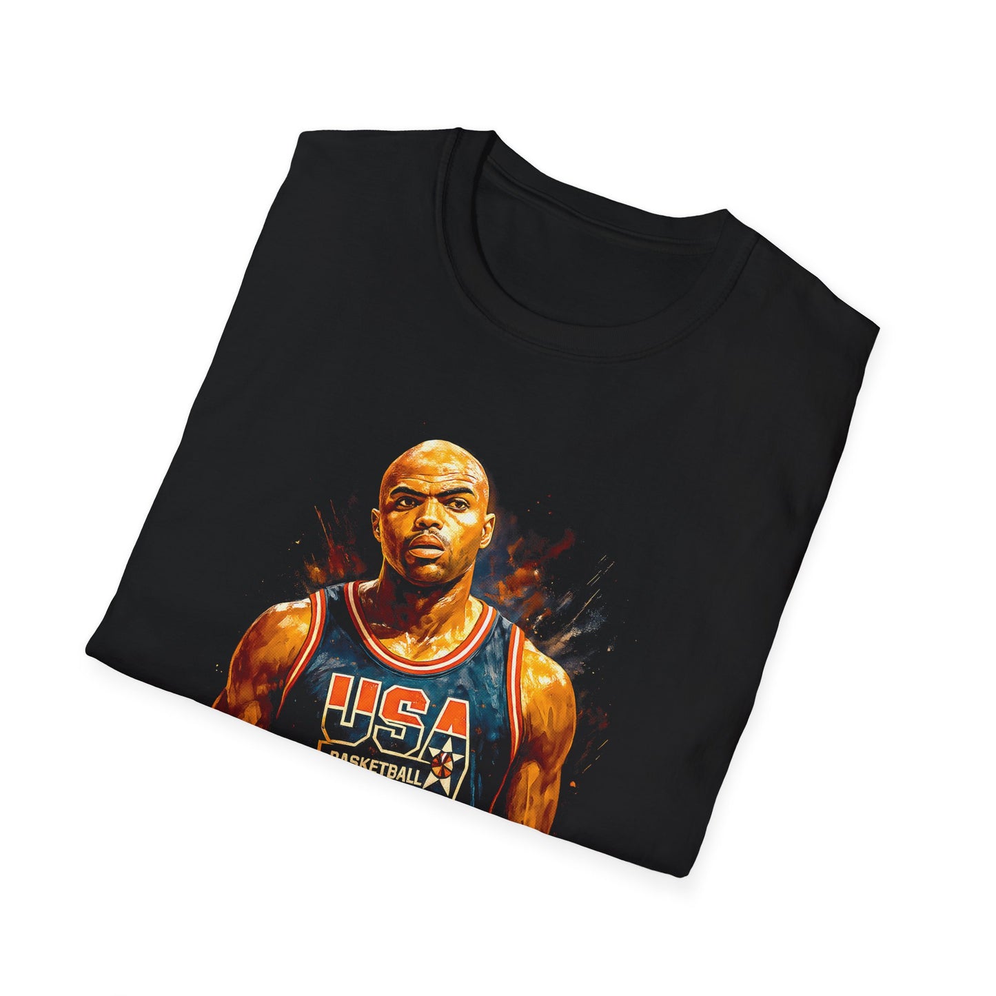 CHARLES BASKETBALL LEGENDS Unisex Softstyle T-Shirt