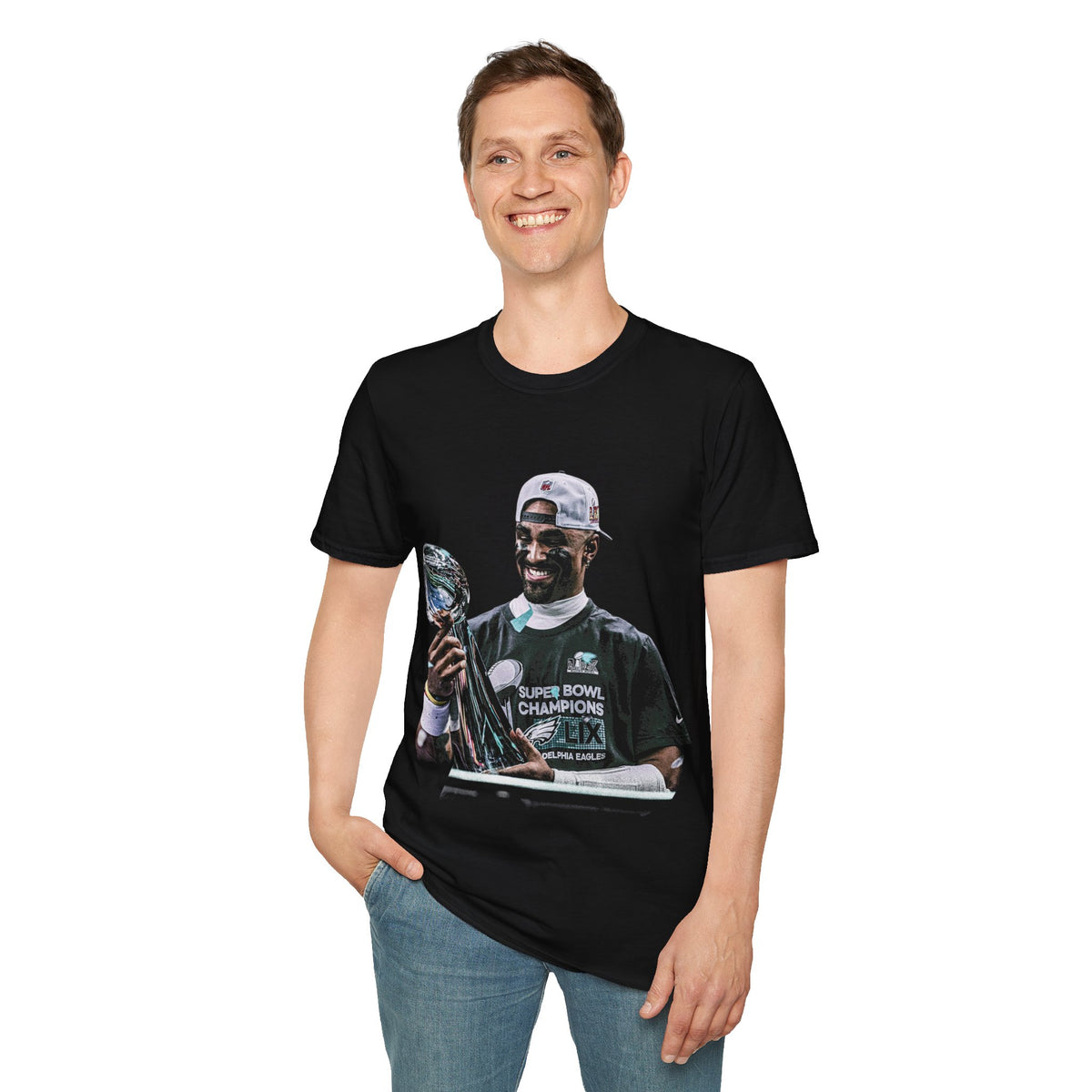 Vintage 90s Football Bootleg Style T-Shirt, JALEN HURTS CHAMP Vintage, Retro Football Shirt Unisex Graphic Tee Shirt