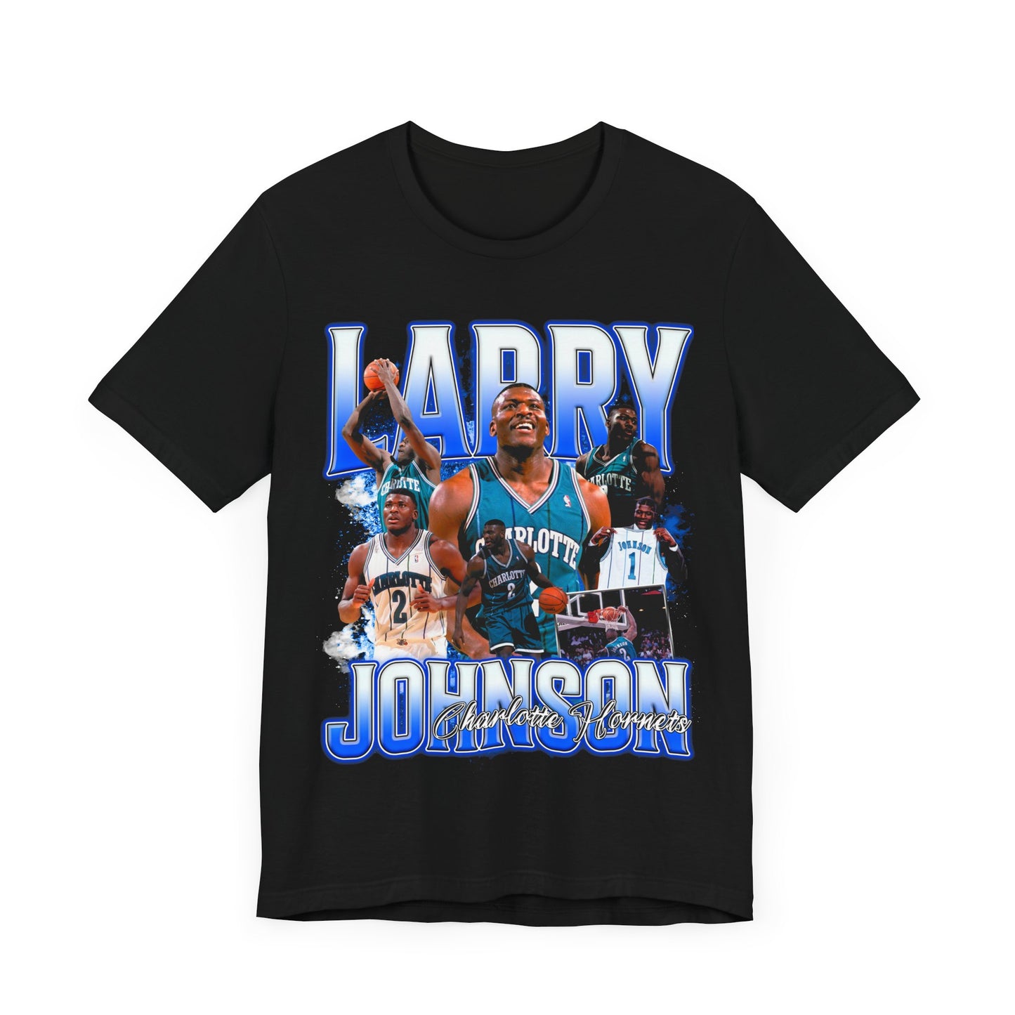 Vintage 90s Basketball Bootleg Style T-Shirt, LARRY JOHNSON Unisex Graphic Tee
