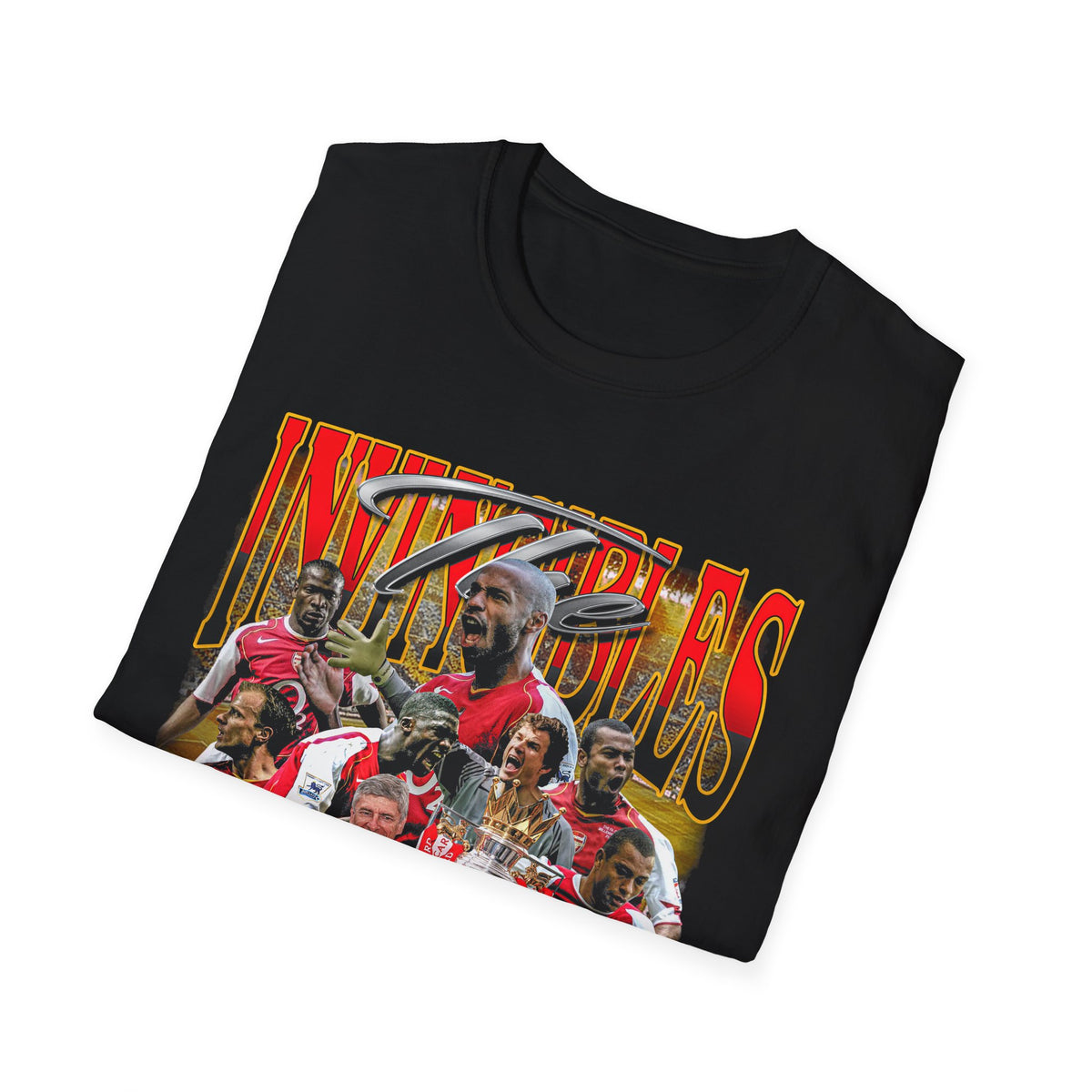 Vintage 90s Soccer Bootleg Style T-Shirt, ARSENAL INVINCIBLE Graphic Tee, Retro Soccer Shirt Unisex Graphic Tee