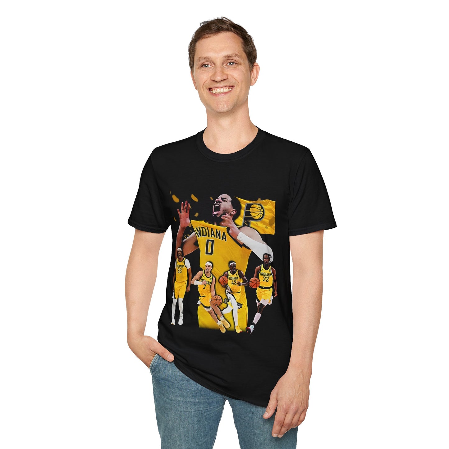 Vintage 90s Basketball Bootleg Style T-Shirt, INDIANA Retro Basketball Shirt Unisex Graphic T SHIRT