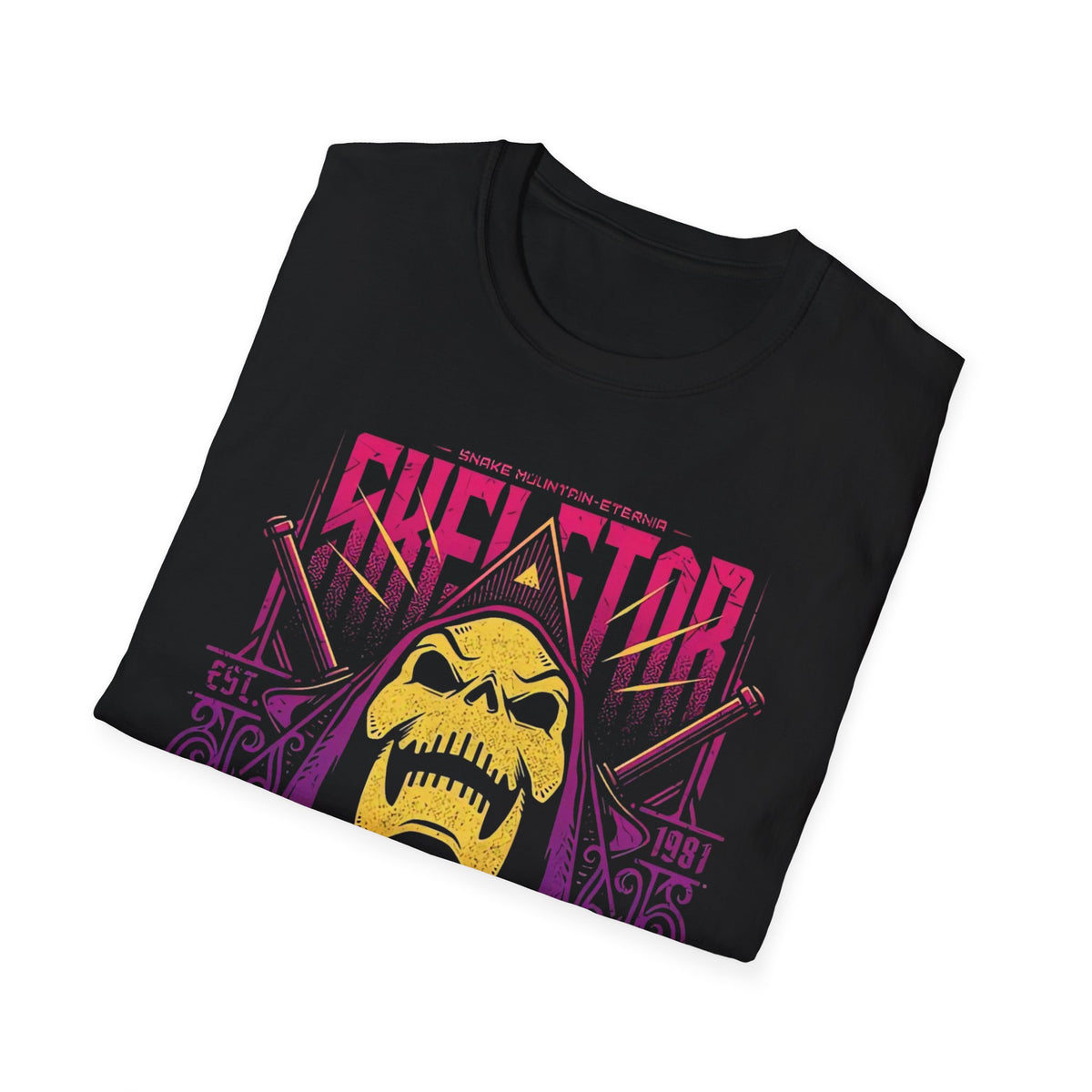 80S LEGENDS SKELETOR Unisex Softstyle T-Shirt