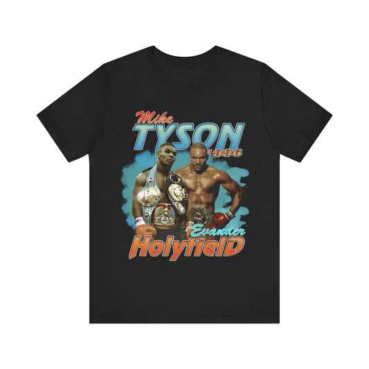 Vintage 90s Bootleg Style T-Shirt, Fighter MIKE TYSON EVANDER Unisex Tee Shirt