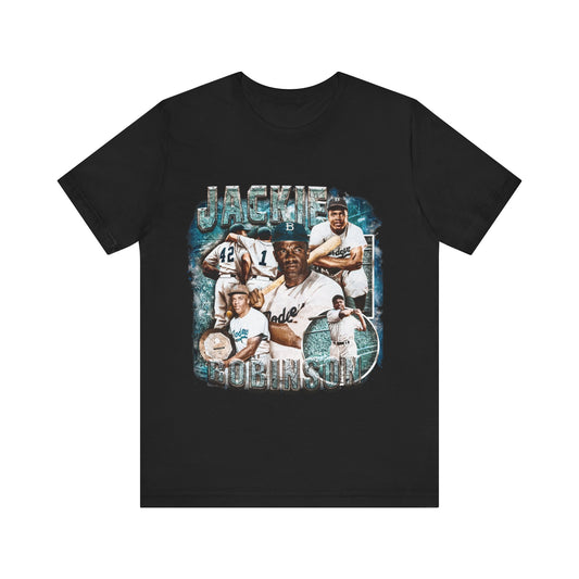 Vintage 90s Baseball Bootleg Style T-Shirt JACKIE ROBINSON Unisex Graphic Tee