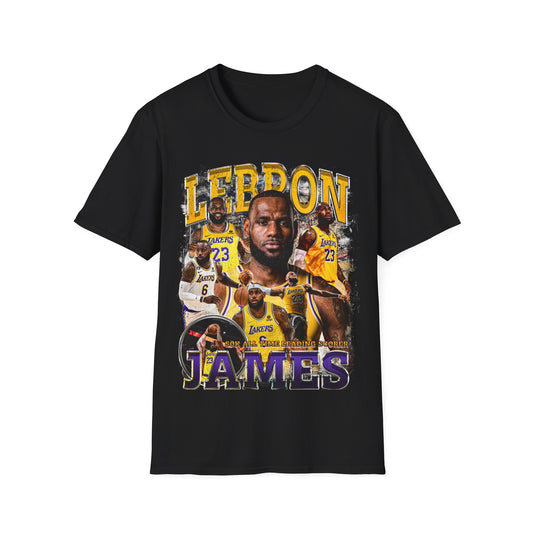 Vintage 90s Basketball Bootleg Style T-Shirt, LEBRON ALL TIME Retro Basketball Shirt Unisex Graphic Tee