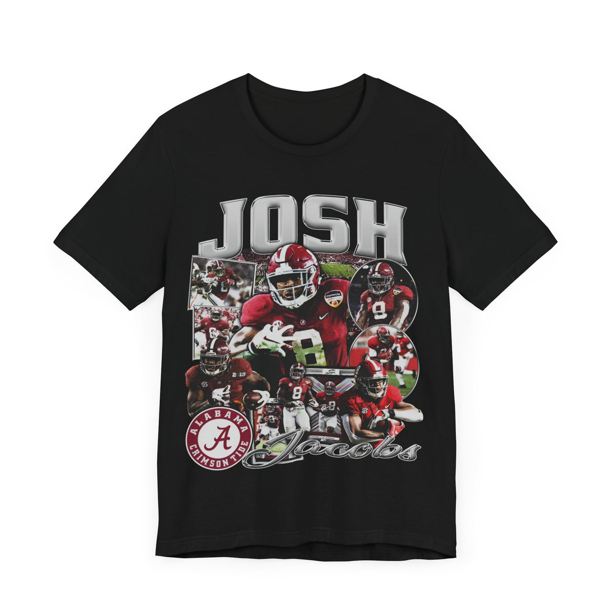Vintage 90s Football Bootleg Style TShirt JOSH JACOBS 90s Unisex Graphic Tee