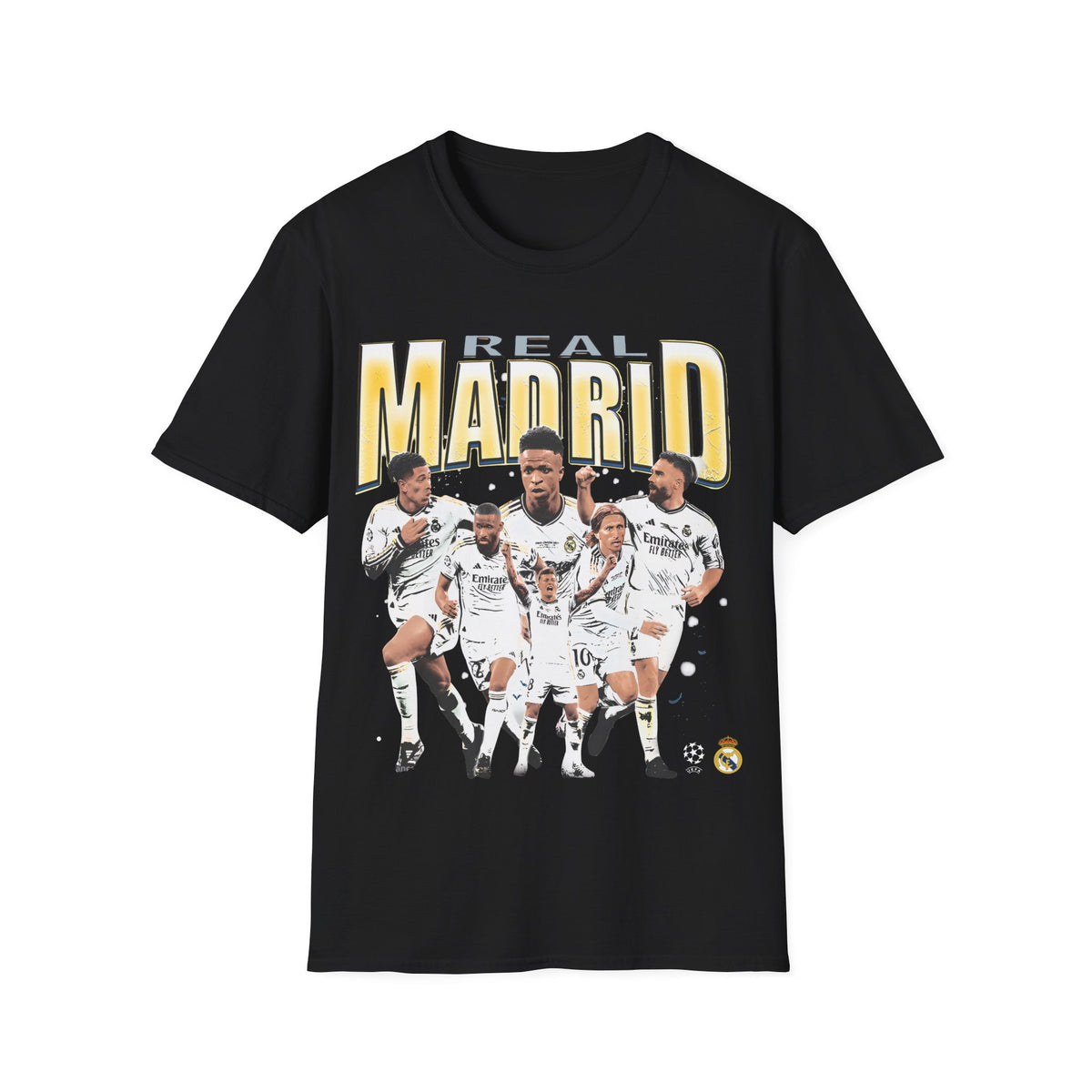Vintage 90s Soccer Bootleg Style T-Shirt, REAL MADRID Graphic Tee, Retro Soccer Shirt Unisex Graphic Tee