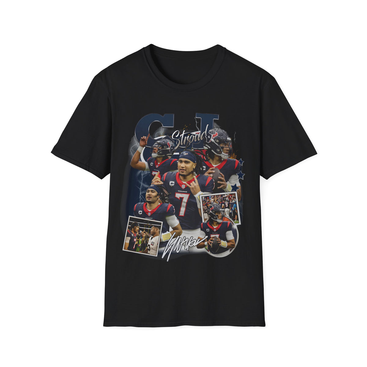 Vintage 90s Football Bootleg Style T-Shirt, CJ STROUD TX Vintage Graphic Tee, Retro Football Shirt Unisex Graphic Tee Shirt
