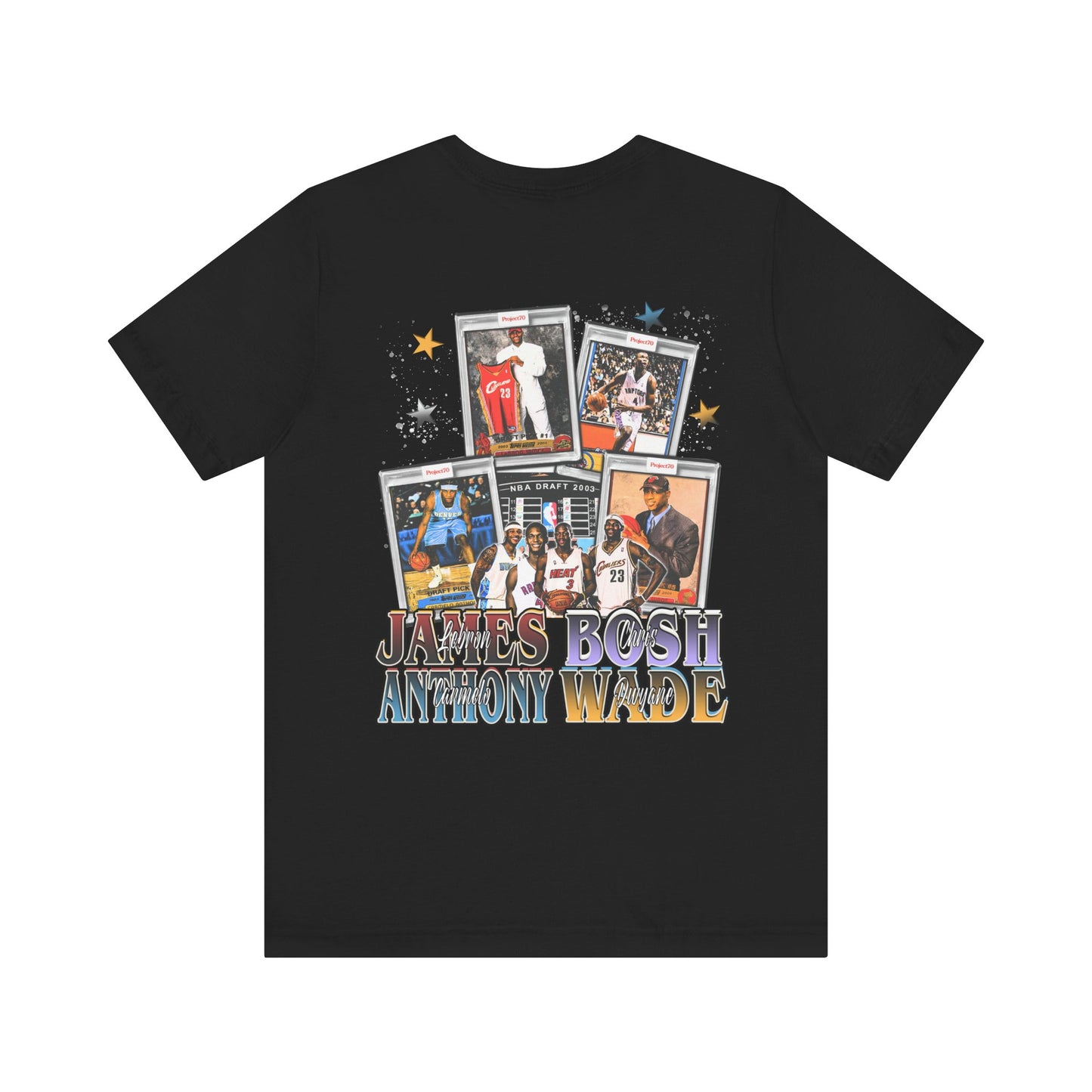 Vintage 90s Basketball Bootleg Style T-Shirt, 2003 DRAFT Unisex Tee Dual Sided