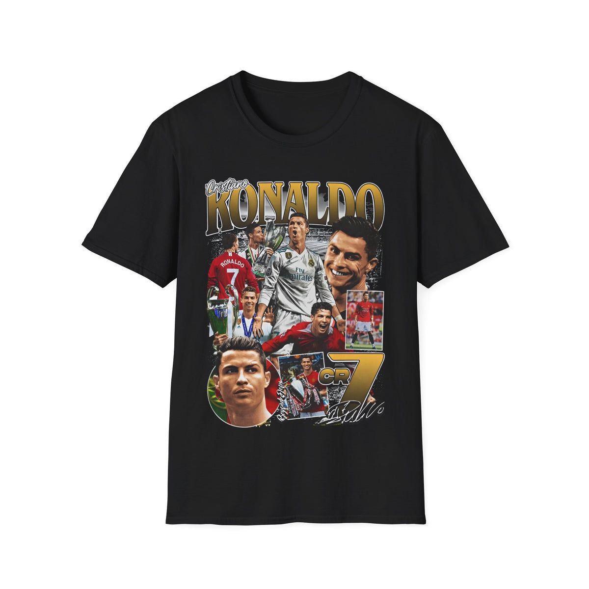 Vintage 90s Soccer Bootleg Style T-Shirt, CHRISTIANO RONALDO Graphic Tee, Retro Soccer Shirt Unisex Graphic Tee Shirt