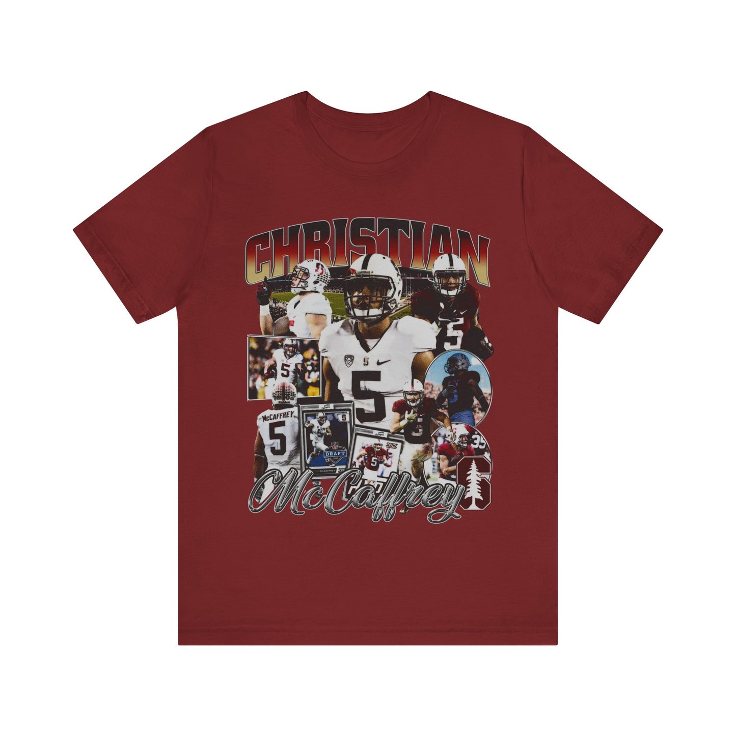 Vintage 90s Football Bootleg Style TShirt CHRISTIAN MCCAFFERY Unisex Graphic Tee