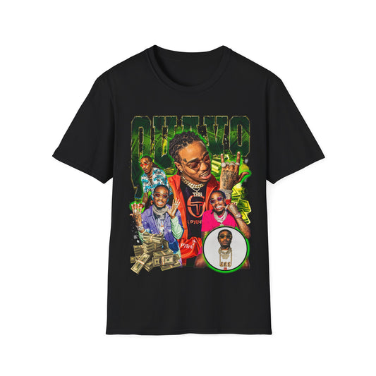 Vintage 90s Rap Bootleg Style T-Shirt, QUAVO Vintage Graphic Tee, Retro Rap Shirt Unisex Graphic Tee