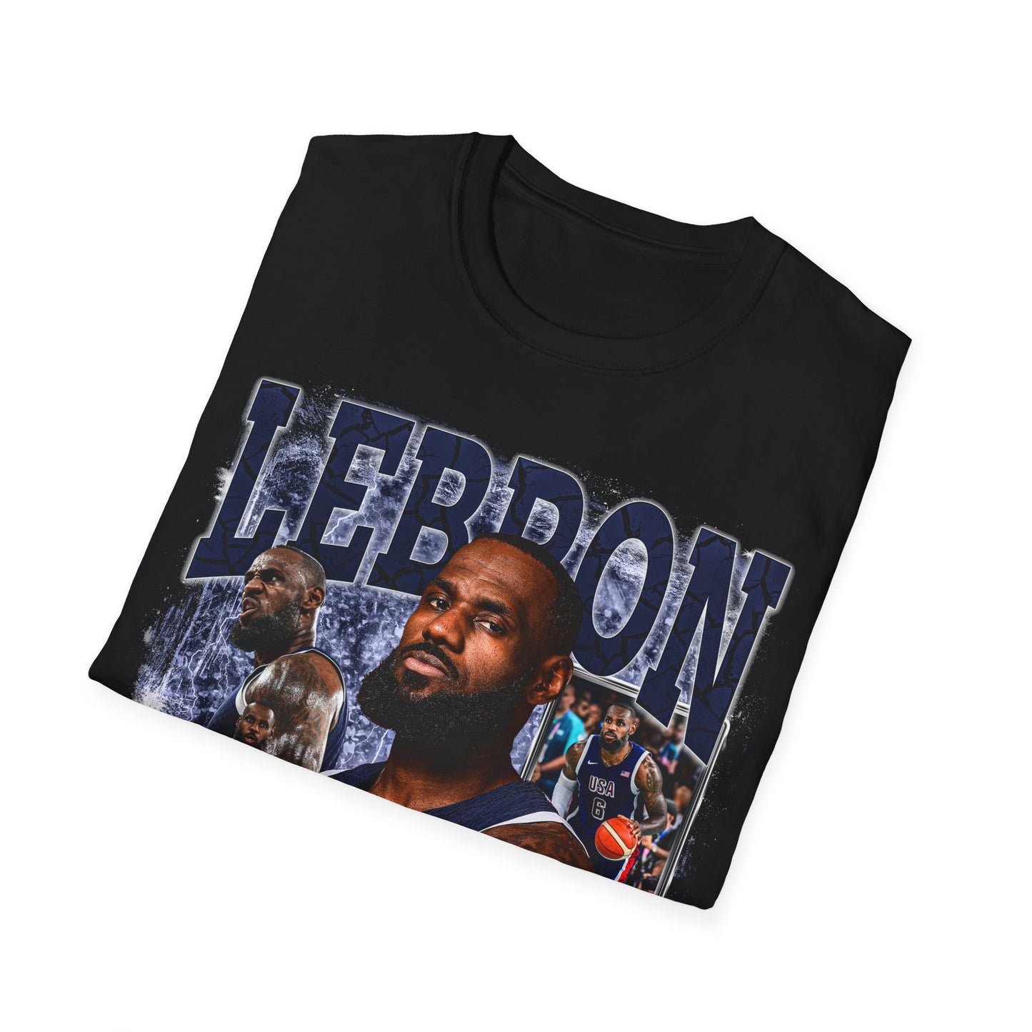 Vintage 90s Basketball Bootleg Style T-Shirt, LEBRON USA Retro Basketball Shirt Unisex Graphic Tee