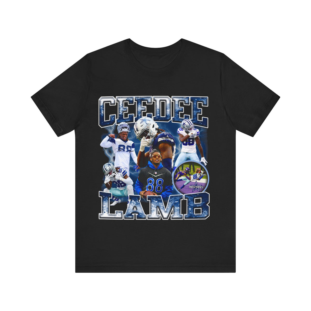 Vintage 90s Football Bootleg Style T-Shirt CEEDEE LAMB Unisex Graphic Tee Shirt