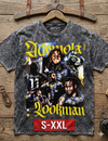 SOCCER LEGENDS Jumbo Print Acid Washed Vintage 90s Style Heavyweight T-Shirt