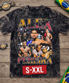ALEX PEREIRA Jumbo Print Acid Washed Vintage 90s Style Heavyweight T-Shirt