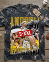 ANDREW NEMBHARD Jumbo Print Acid Washed Vintage 90s Style Heavyweight T-Shirt