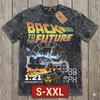 BACK TO THE FUTURE Jumbo Print Acid Washed Vintage 90s Style Heavyweight T Shirt